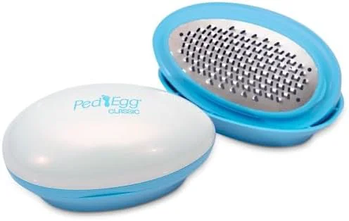 Easy-to-Use PedEgg Foot File – Traps Shavings Inside Solid