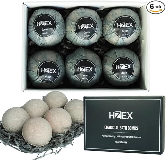 Modern HZEX Charcoal Activated Bath Bombs High-Grade