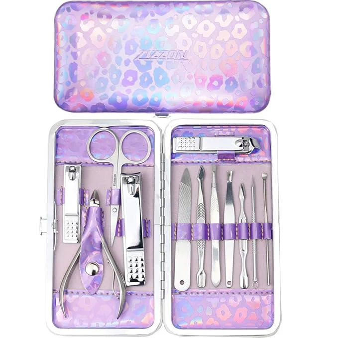 Practical ZIZZON Nail Clippers Kit Manicure Pedicure Set Carefully Designed