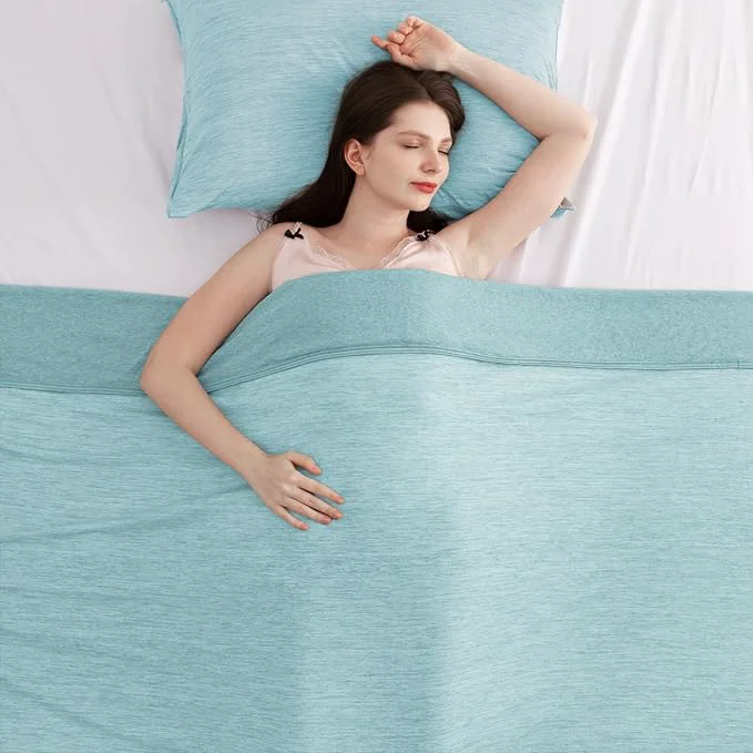 Environmentally Friendly Elegear Cooling Blanket Queen Absorbs Heat to Keep Body Cool for Night Sweats Arc-Chill 3.0 Cool Fiber Q-Max gt 0.5 for Hot Sleepers Lightweight Summer Cold Blankets for Sleeping Green Outstanding
