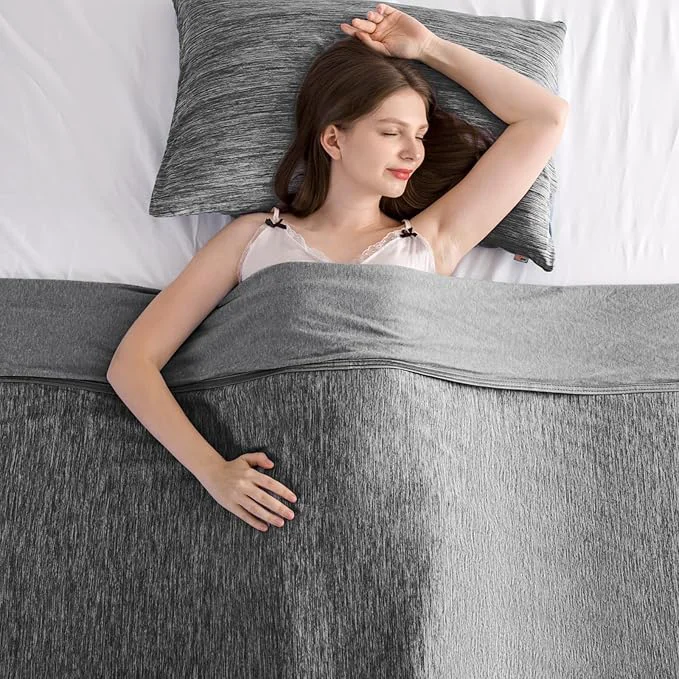 Eco-Friendly Elegear Cooling Blanket Twin Absorbs Heat to Keep Body Cool for Night Sweats Arc-Chill3.0 Cool Fiber Q-Max gt 0.5 for Hot Sleepers Lightweight Summer Cold Blankets for Sleeping 59 quot x 79 quot Stylish