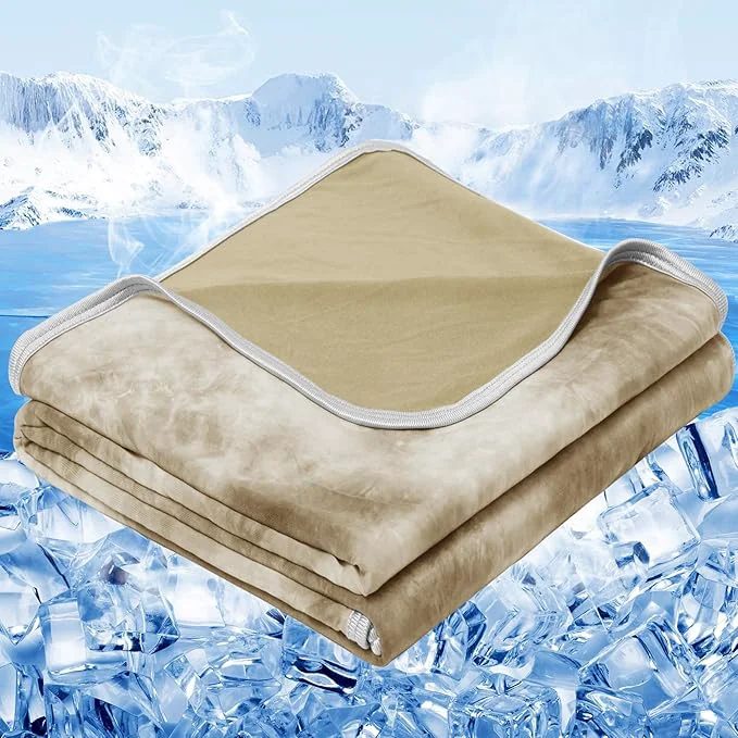 Dependable inhand Cooling Throw Blanket 50 quot x60 quot Cooling Blankets for Hot Sleepers Absorbs Heat to Keep Adults Cool for Summer Nights Sweats Thin Cold Lightweight Blanket for Couch Bed All Season Use Quality