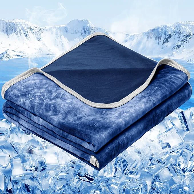 Smart inhand Cooling Blanket King Size 90 quot x108 quot Cooling Blankets for Hot Sleepers Absorbs Heat to Keep Adults Cool for Summer Nights Sweats Thin Cold Lightweight Blanket for Couch Bed All Season Use Reusable