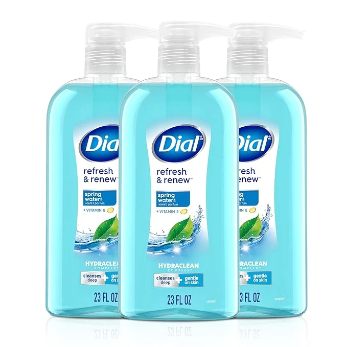 Classic Dial Body Wash Refresh Renew Spring Water 23 Fl Oz Hydraclean Complex Superior