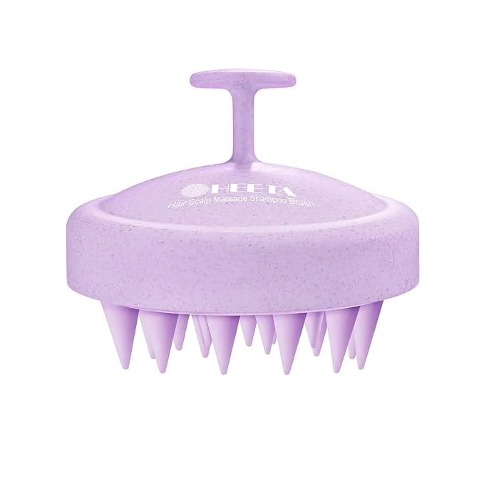 Environmentally Friendly HEETA Scalp Massager Hair Growth Soft Silicone Scalp Scrubber Shampoo Brush Sustainable