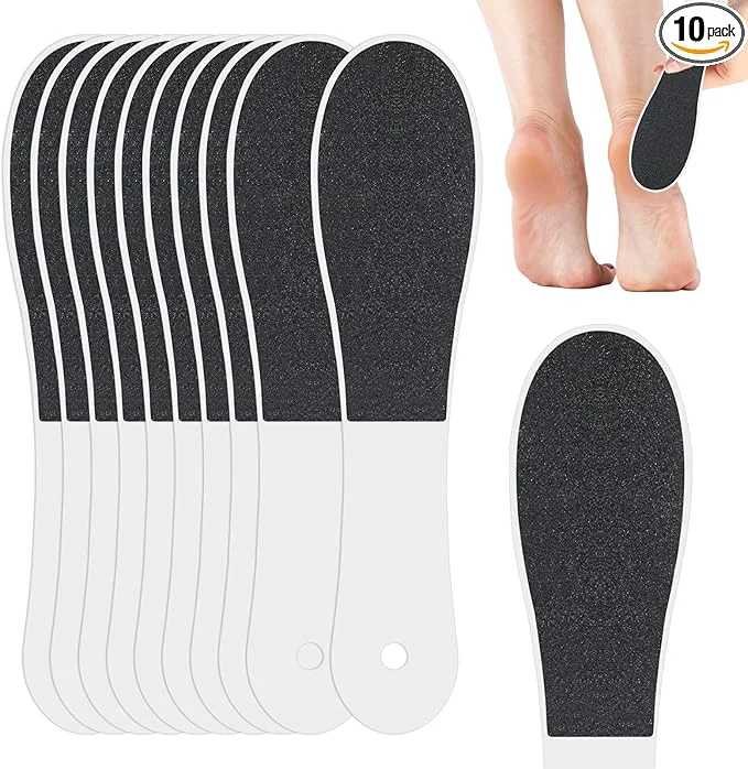 Elegant 10 Pack Foot File Foot Callus Remover Professional Sandpaper Pedicure Tools Excellent
