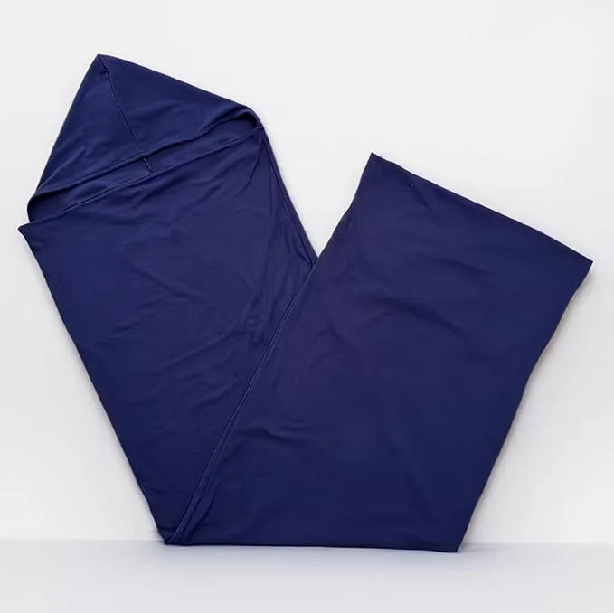 Prestigious Wearable Sleep Pod Hug Blanket Constant Temperature Control Bedding 360° Ergonomic Snug Fit Ultra Soft Duvet Fabric for All-Season Deep Sleep Dark Blue 150 40cm Powerful
