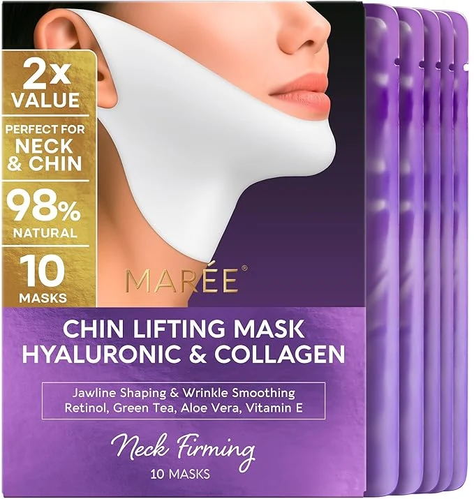Relaxed MAREE V Line Lifting Mask with Hyaluronic Acid – Deep Collagen Face Mask Trendy