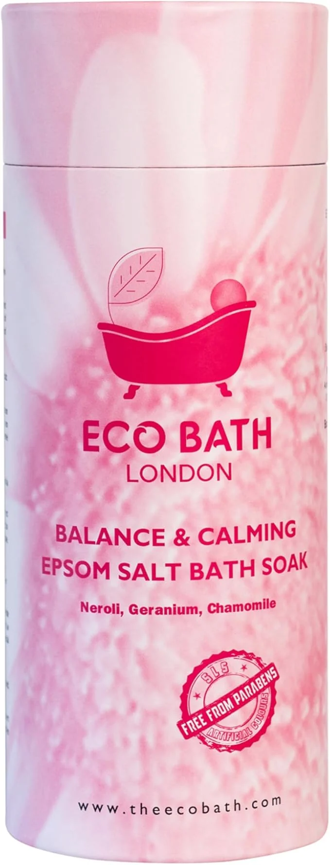 Fast Eco Bath London Balance and Calming Epsom Salt Bath Soak – Tube 2.2 LB Made Minimalist