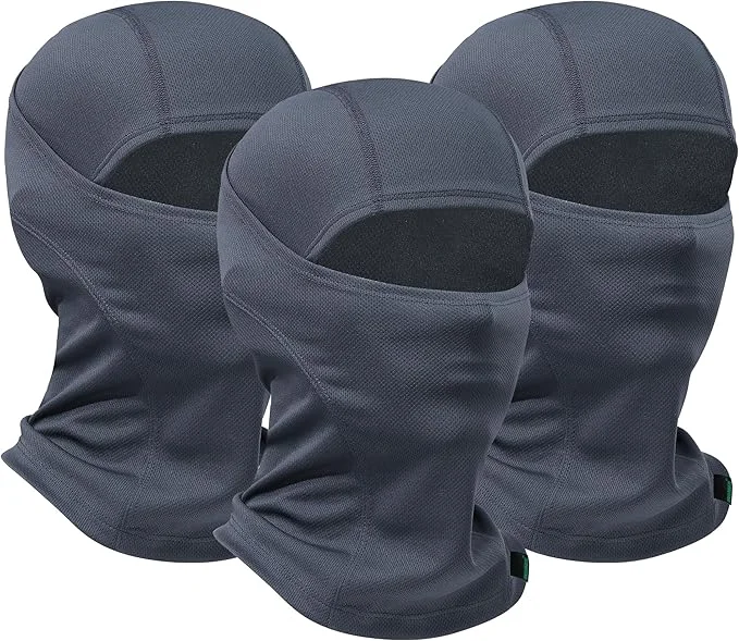 Organic Balaclava Ski Mask 3 Pieces Full Face Cover Luxury