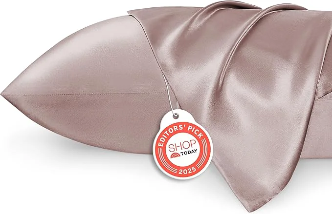 Dependable Bedsure Satin Pillowcase 2 Pack Similar to Silk Pillow Cases Standard Size Pillow Case for Sleeping Women with Envelope Closure Gifts for Women Men Dusty Rose 20×26 Inches 2pcs Consistent