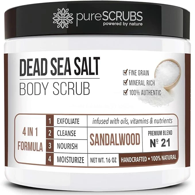 Enhanced pureSCRUBS Premium Sandalwood Body Scrub Set Quality