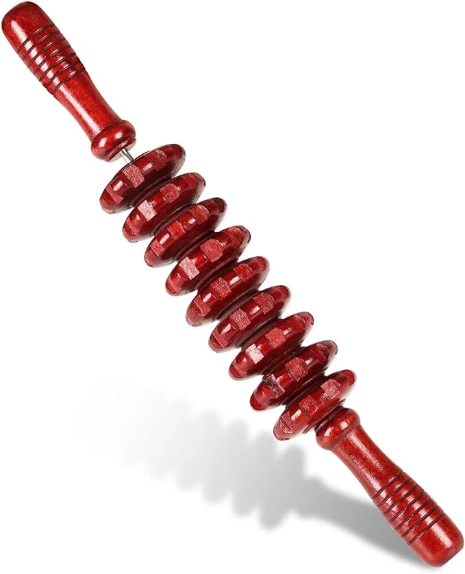 Unique Liitrton Manual Wooden Fascia Massage Roller Trigger Points Quality