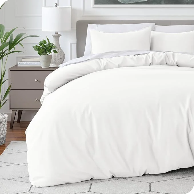 Environmentally Friendly Bare Home Bedding Duvet Cover King Size – Premium 1800 Super Soft Collection – Lightweight Cooling – Soft Breathable Bedding Duvet Cover King Cream Relaxed