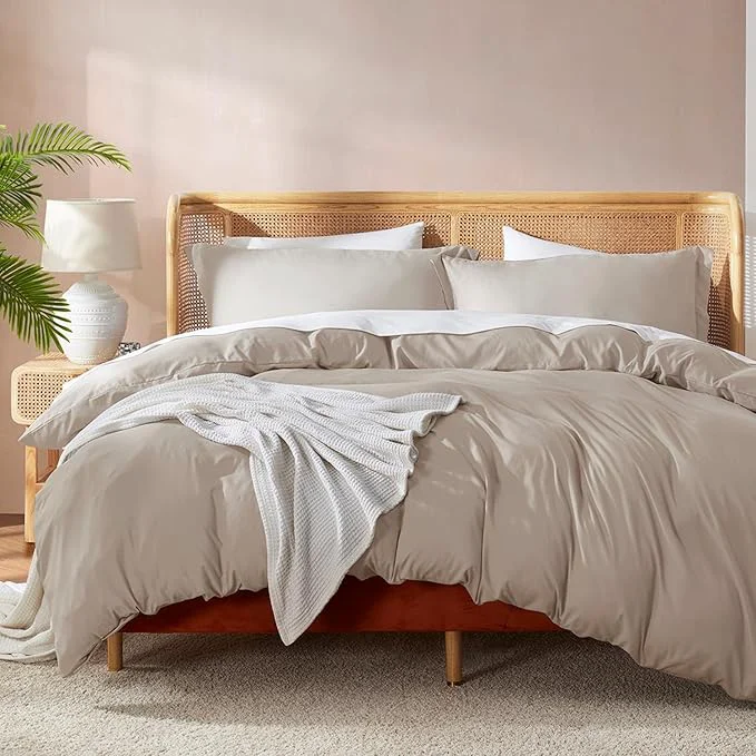 Recyclable Nestl Linen Duvet Cover Full Size – Soft Double Brushed Full Size Duvet Cover Set 3 Piece with Button Closure 1 Duvet Cover 80×90 inches and 2 Pillow Shams Organic