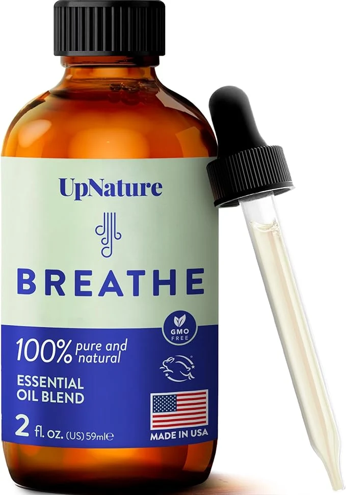 Next-Generation UpNature Breathe Essential Oils Blend Breath Relief Eucalyptus and Menthol Blend Advanced