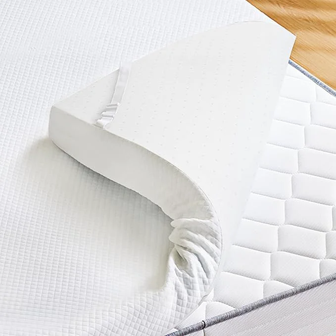 Secure Sweetcrispy Mattress Topper Full with Removable Soft Cover Memory Foam 4 Inch Thick Gel Infused Cooling Toppers Pad for Full Size Bed Sleeper Sofa RV Camper CertiPUR US Modern