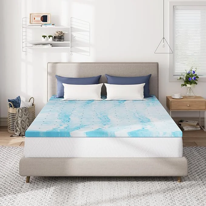 Soft CH Charme House Mattress Topper 4 Inch Queen Size Gel Infused Memory Foam Bed Topper for Back Pain Relief Cooling Mattress Pad CertiPUR-US 80×60 quot Convenient
