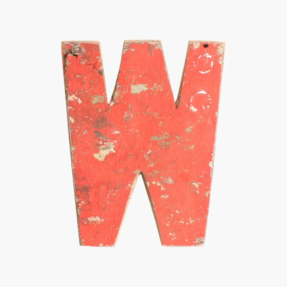 Dependable Boatwood letter W Exclusive