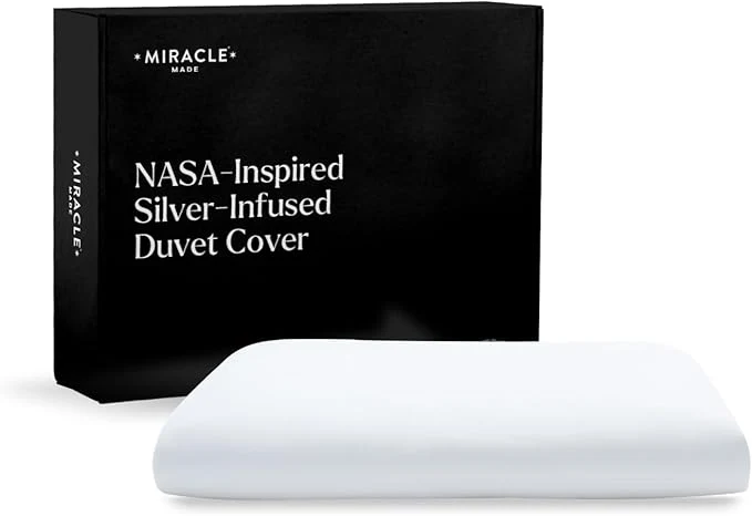 Efficient Made All-Season Cotton Duvet Cover – Water-Resistant Lightweight Breathable Bedding – Compatible with 3-Temperature Zone Comforter – King Cali King White Exclusive