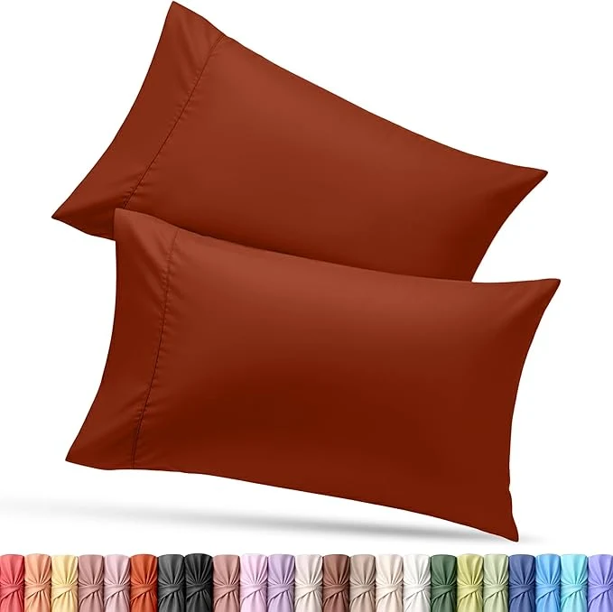 Dependable Utopia Bedding Queen Pillow Cases – 2 Pack – Envelope Closure – Soft Brushed Microfiber Fabric – Shrinkage and Fade Resistant Pillow Covers Queen Size 20 X 30 Inches Queen Orange Quality