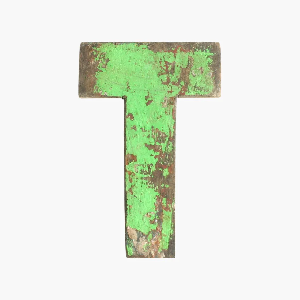 Contemporary Houten letter T Innovative