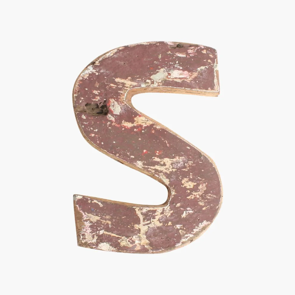 Unique Boatwood letter S Reliable