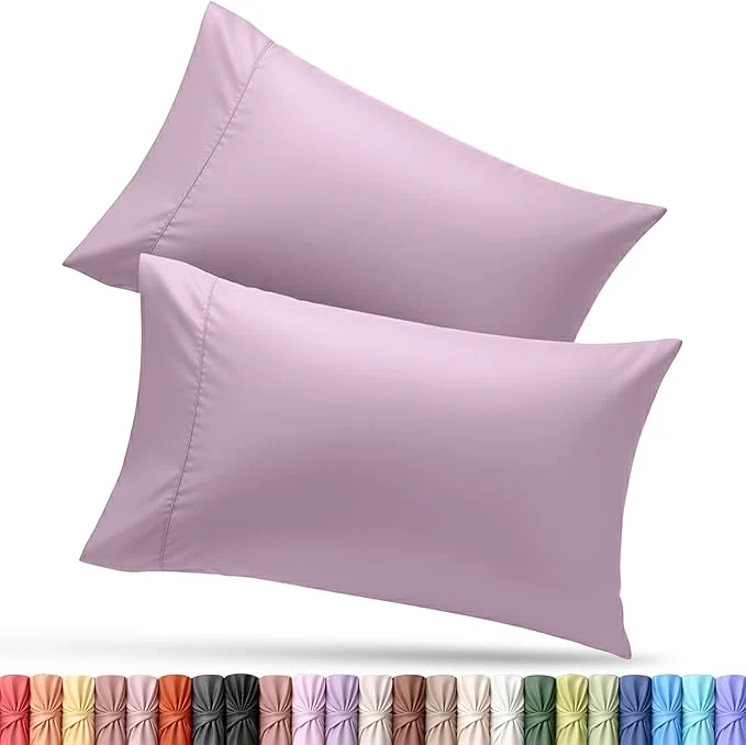 Outstanding Utopia Bedding King Pillow Cases – 2 Pack – Envelope Closure – Soft Brushed Microfiber Fabric – Shrinkage and Fade Resistant Pillow Covers King Size 20 X 40 Inches King Lavender Easy-to-Use