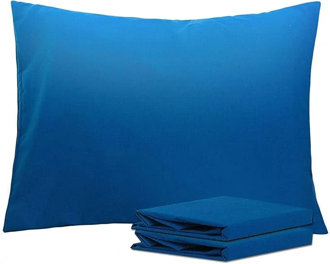 Premium Material NTBAY Standard Pillowcase Set – 2 Pack Brushed Microfiber 20×26 Pillowcases – Soft Wrinkle- Fade-Resistant Stain-Resistant Royal Blue Pillowcases with Envelope Closure – 20×26 Inches Fast