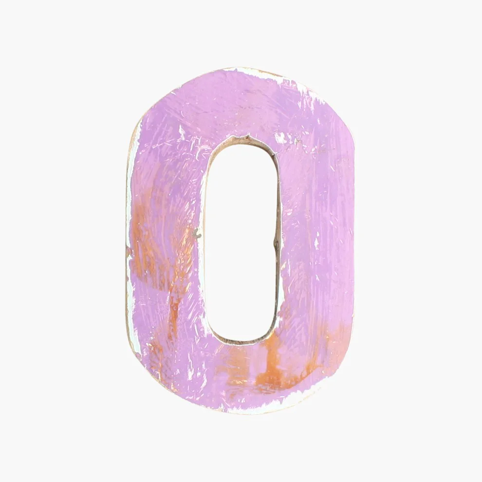 Contemporary Boatwood letter O Sustainable