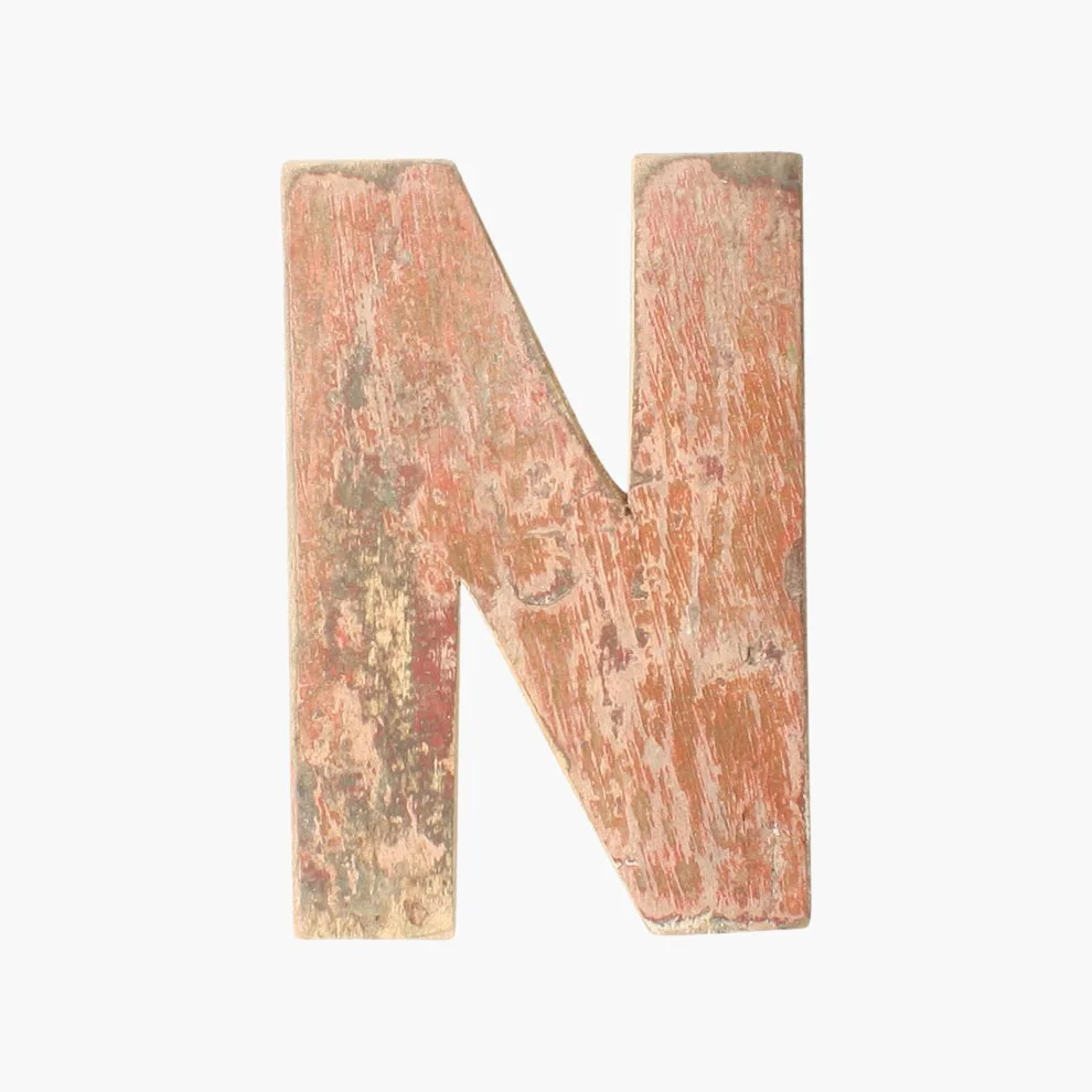 Verified Boatwood letter N World-Class