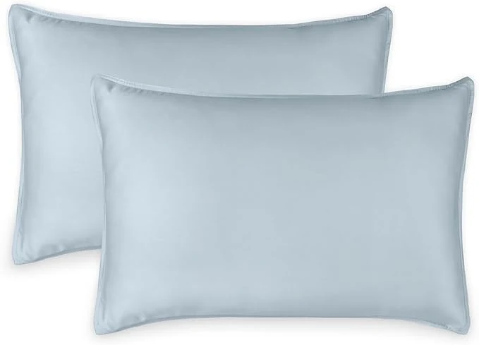 Exceptional King Pillowcases by Pure Bamboo Organic Viscose Derived from Bamboo Luxuriously Soft amp Cooling Double Stitching Envelope Closure 2 King Pillowcases Glacier Luxury