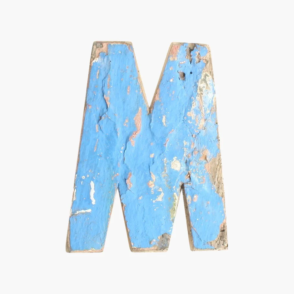 Environmentally Friendly Boatwood letter M Versatile