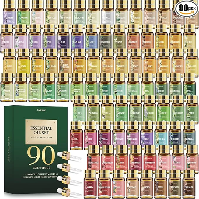 Luxury 90 Pcs Essential Oil Set Selected