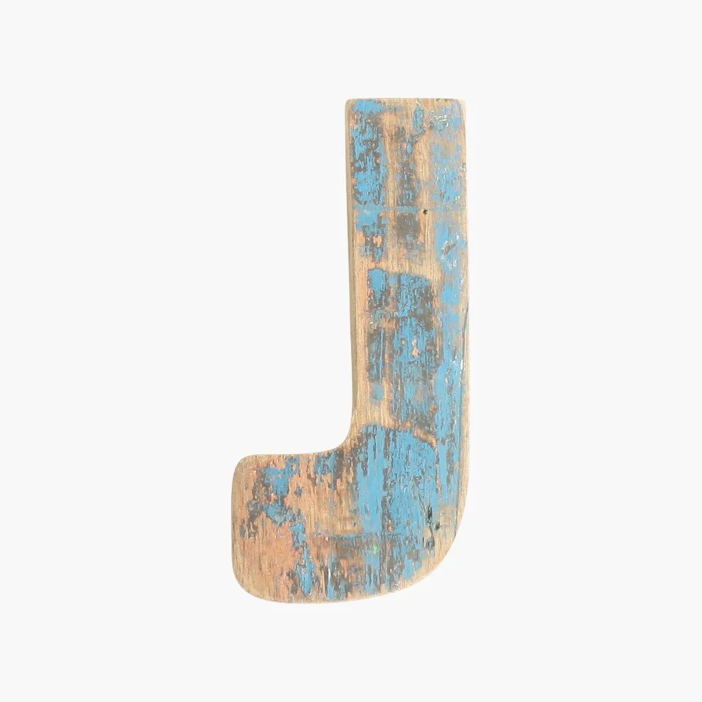 User-Friendly Boatwood letter J Classic