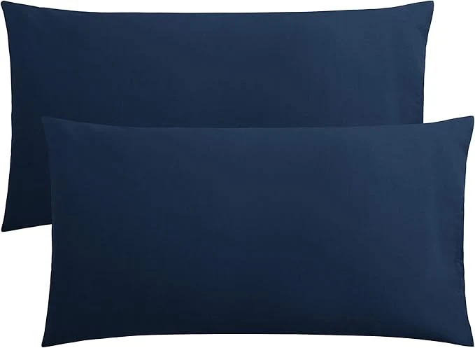 Artisan FLXXIE King Pillow Cases Set of 2 Soft Microfiber Pillow Covers with Envelope Closure Wrinkle Fade and Stain Resistant Pillowcases 20×36 Navy Exclusive