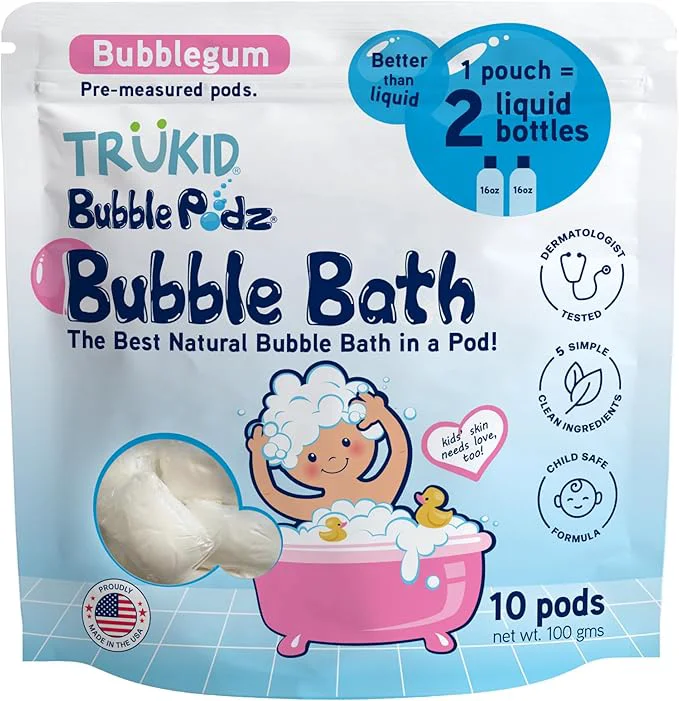 Innovative TruKid Bubble Podz Bubble Bath for Kids Babies Tear Gentle Excellent
