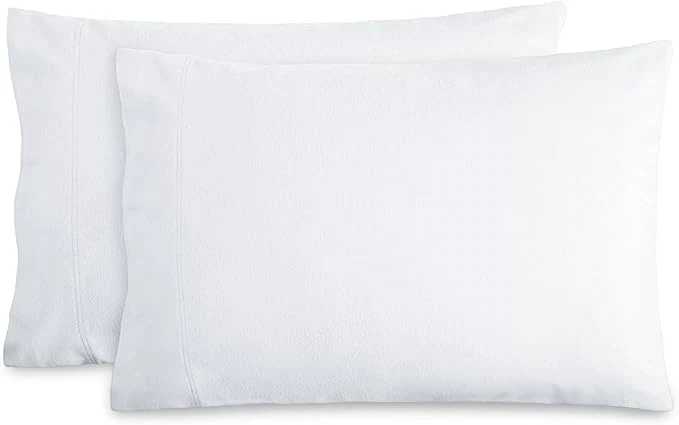 High-Grade Bare Home Flannel King Pillowcases Set of 2- Cotton – Velvety Soft amp Cozy – Double Brushed Heavyweight Flannel Pillowcases King Pillowcase Set of 2 White Artisan