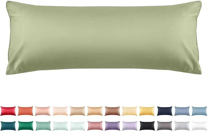 Eco-Friendly Warmstar Cotton Body Pillow Cover 1 Pack 600 Thread Count Body Pillow case 20 quot x54 quot Soft Breathable with Envelope Closure Sage Green Smart