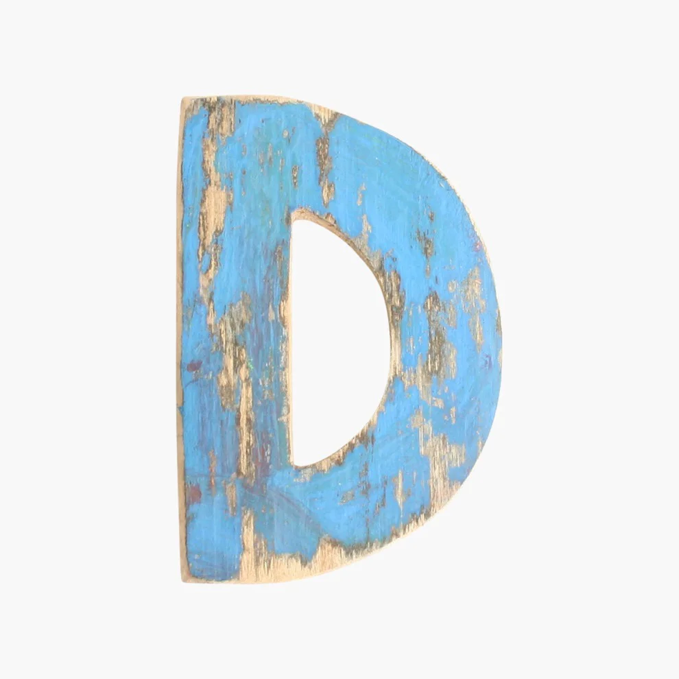 Convenient Houten letter D Premium
