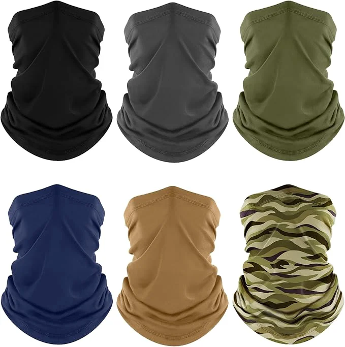 Refined Fuinloth Neck Gaiter 6 Pack Cooling UV Protection Bandana Face Mask Gator Scarf Next-Generation
