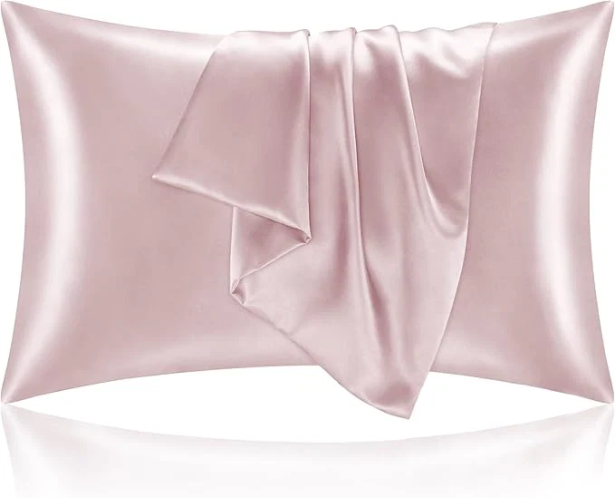 Premium BEDELITE Satin Pillowcase for Hair and Skin Super Soft and Cooling Similar to Silk Pillow Cases 2 Pack with Envelope Closure Gift for Women Men 20 quot x36 quot King Size Lotus Pink Luxury