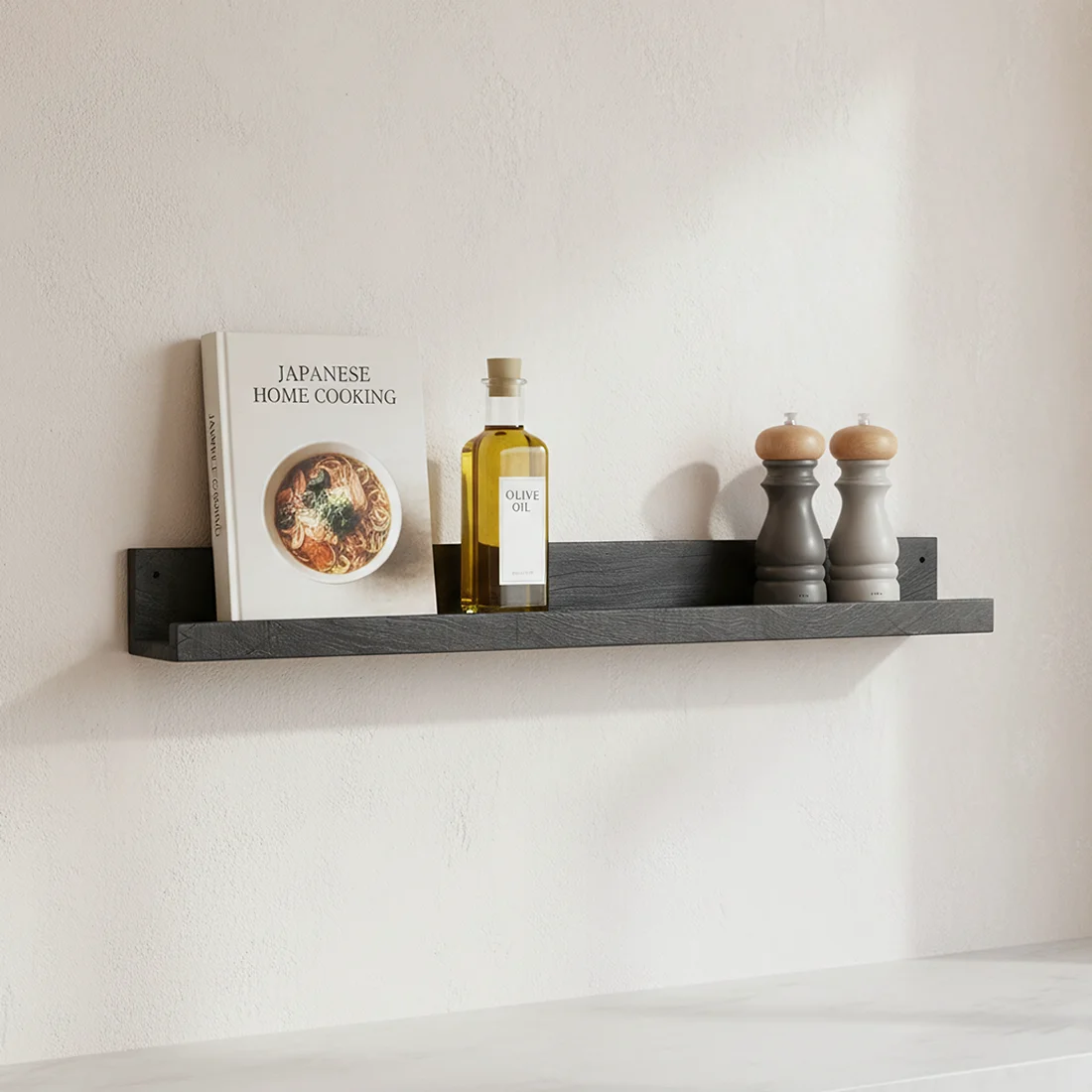 Innovative Factory zwarte smalle wandplank Dependable
