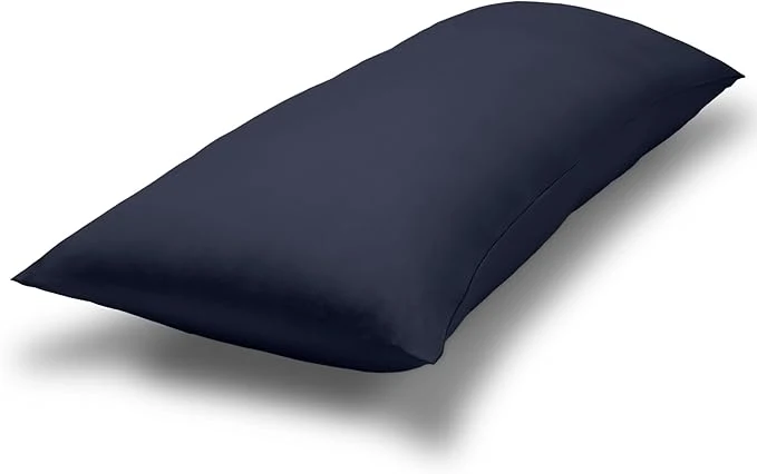Sustainable Bare Home Microfiber Body Pillow Cover – Ultra Soft – Cooling Pillowcase – Double Brushed – Pillowcase with Zipper Closure – Easy Care 20 39 39 x54 39 39 Body Pillow Cover Midnight Blue Excellent