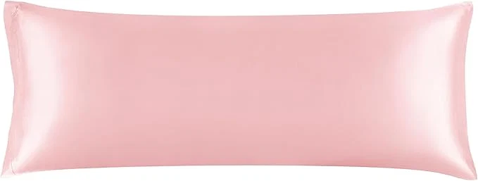 High-Performance BEDELITE Satin Body Pillow Cover Super Soft and Cooling Body Pillow Pillowcase for Hair and Skin Breathable Silky Full Long Pillowcase Cover 20 quot x54 quot Pink Practical