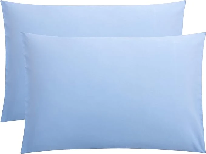 Responsible FLXXIE Pillow Cases Queen Soft Microfiber Pillow Covers with Envelope Closure Wrinkle Resistant Pillowcases 2 Piece Set 20×30 Sky Blue Versatile