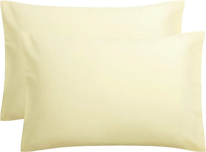Green FLXXIE Pillow Cases Queen Soft Microfiber Pillow Covers with Envelope Closure Wrinkle Resistant Pillowcases 2 Piece Set 20×30 Ivory Top-Quality