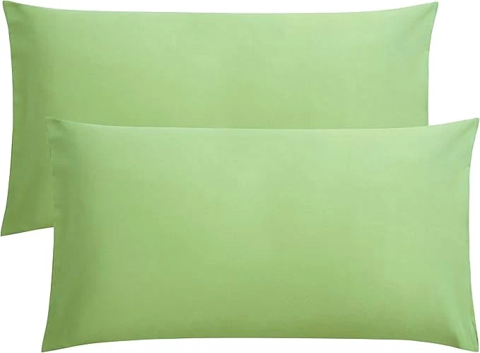 Fast FLXXIE King Pillow Cases Set of 2 Soft Microfiber Pillow Covers with Envelope Closure Wrinkle Fade and Stain Resistant Pillowcases 20×36 Sage Green Selected