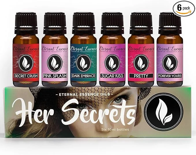 Natural Eternal Essence Oils Her Secrets Set of 6 Premium Fragrance Oils