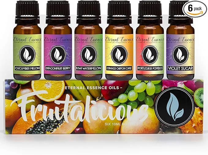 Fashionable Eternal Essence Oils Fruitalicious Set of 6 Premium Fragrance Oils Efficient